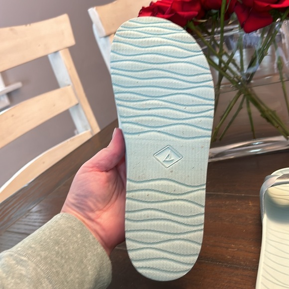 Sperry Top Sider slides.  Size 9.  Light turquoise/ blue/ green. - Picture 9 of 10